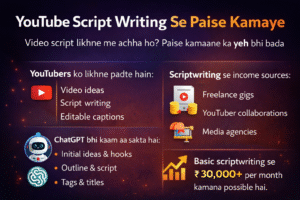 YouTube Script Writing Se Paise Kamaye
